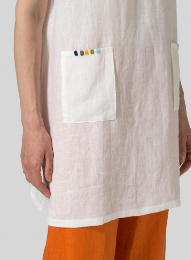 Linen Sweetheart Neckline S/S Tunics