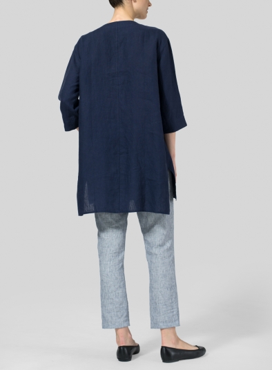 Linen Chest Pocket Tunic