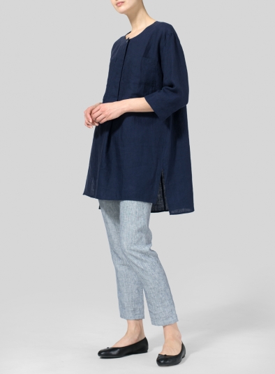 Linen Chest Pocket Tunic