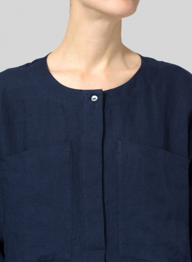 Linen Chest Pocket Tunic