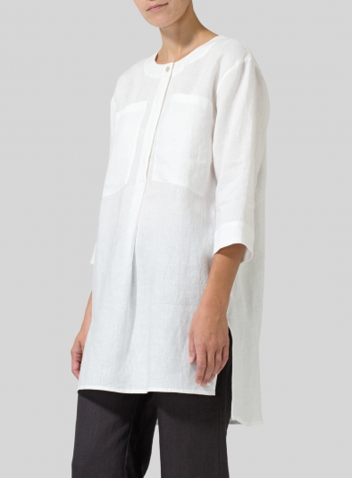 Linen Chest Pocket Tunic