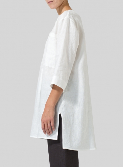 Linen Chest Pocket Tunic