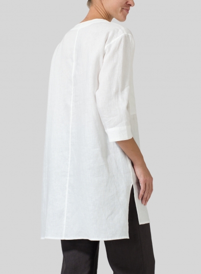 Linen Chest Pocket Tunic