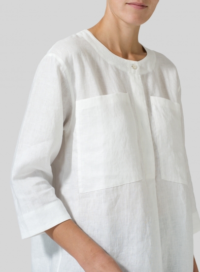 Linen Chest Pocket Tunic