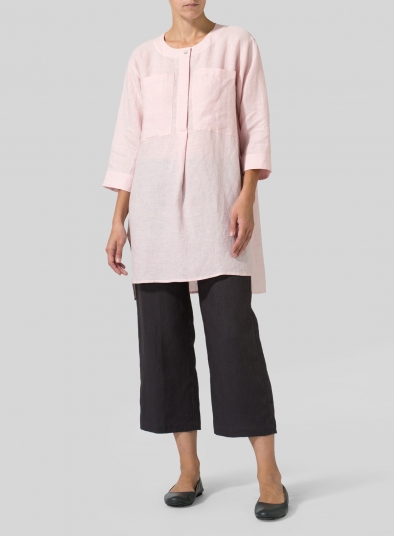 Linen Chest Pocket Tunic