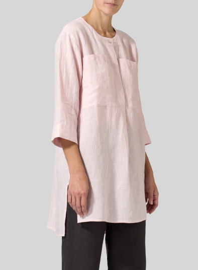 Linen Chest Pocket Tunic