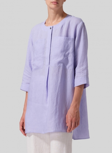 Linen Chest Pocket Tunic