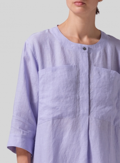 Linen Chest Pocket Tunic