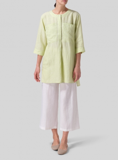 Linen Chest Pocket Tunic