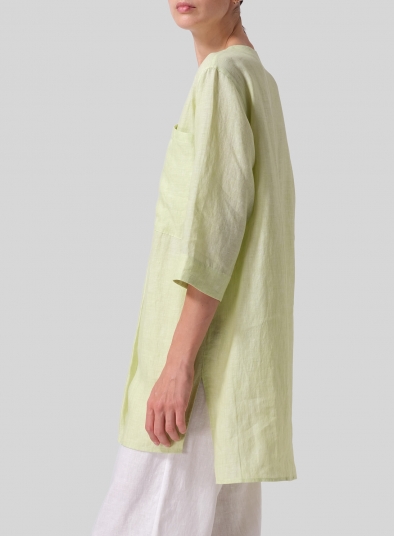 Linen Chest Pocket Tunic