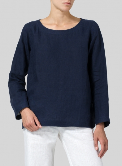 Linen Handmade Knot Top