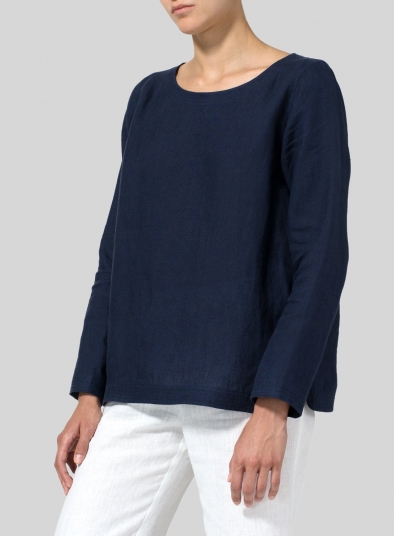 Linen Handmade Knot Top