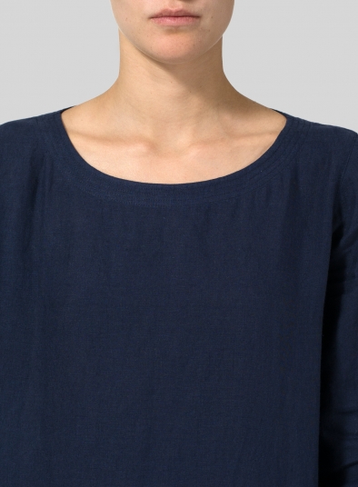 Linen Handmade Knot Top