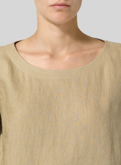 Linen Handmade Knot Top