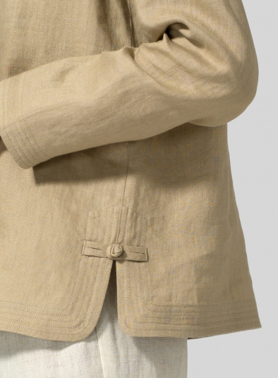 Linen Handmade Knot Top