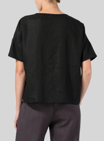 Linen Chinese Button Box Top