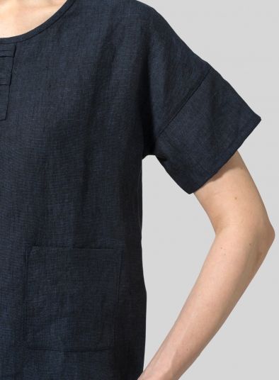 Linen Chinese Button Box Top