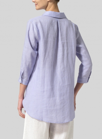 Linen Classic Collar Shirt