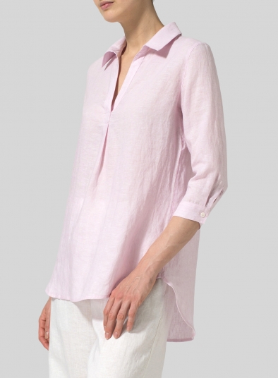 Linen Classic Collar Shirt