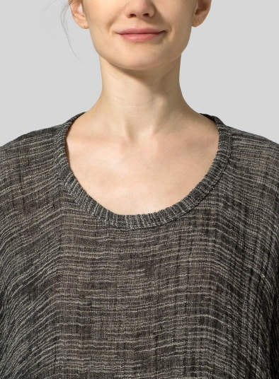 Gauze Linen Classic Raglan Sleeves Top