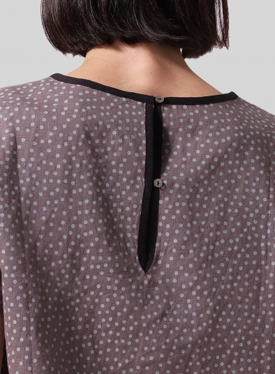 Linen Boxy Short Sleeve Top