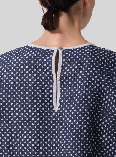 Linen Boxy Short Sleeve Top
