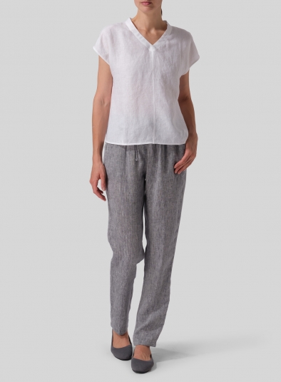 Linen Perfect Cap Sleeve Top
