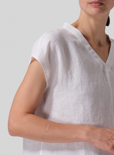 Linen Perfect Cap Sleeve Top