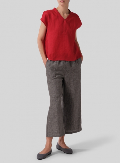 Linen Perfect Cap Sleeve Top