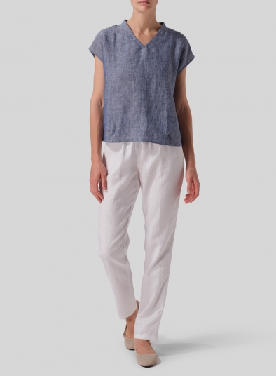 Linen Perfect Cap Sleeve Top