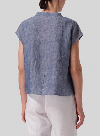 Linen Perfect Cap Sleeve Top