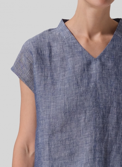 Linen Perfect Cap Sleeve Top