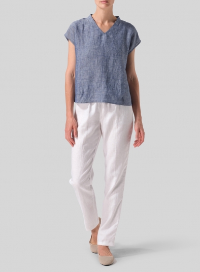 Linen Perfect Cap Sleeve Top