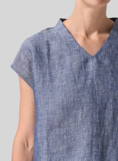 Linen Perfect Cap Sleeve Top