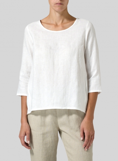 Linen A-line High-Low Top