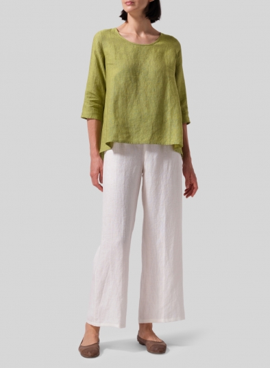 Linen A-line High-Low Top