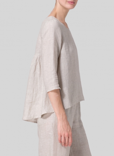 Linen A-line High-Low Top