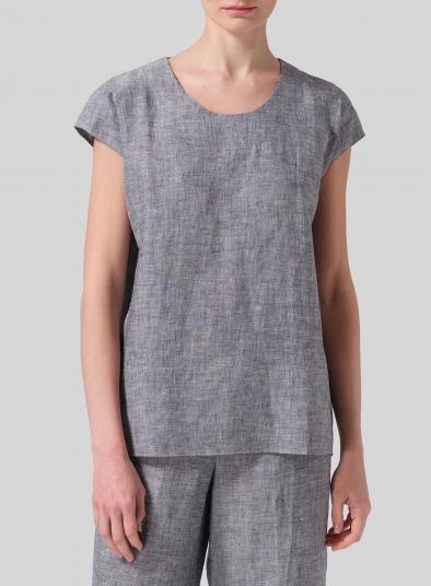 Linen Straight Stick-Shaped Top