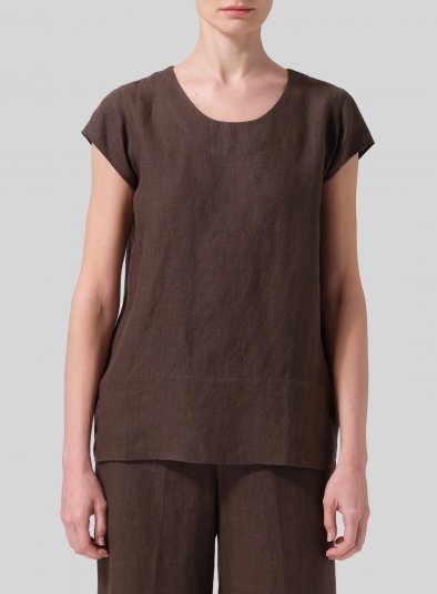 Linen Straight Stick-Shaped Top