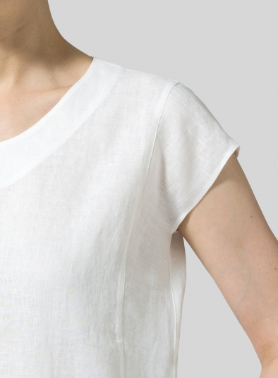 Linen Straight Stick-Shaped Top