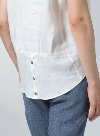 Linen Straight Stick-Shaped Top