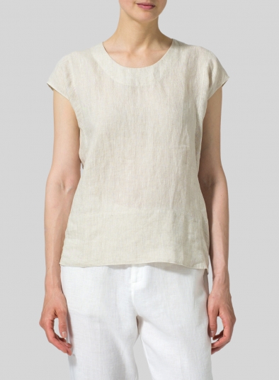 Linen Straight Stick-Shaped Top