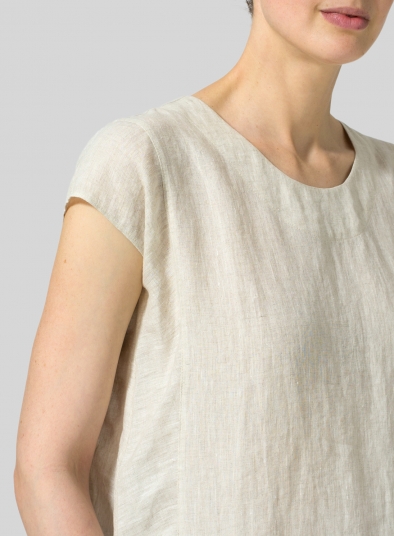 Linen Straight Stick-Shaped Top