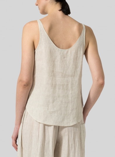 Linen Thin Strap Cami