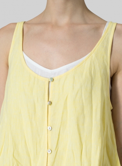 Linen Handkerchief Sleeveless Top