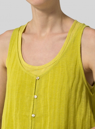 Linen Gauze Handkerchief Sleeveless Top