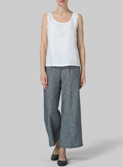Linen Pocket Tank Top