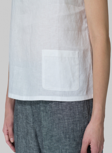 Linen Pocket Tank Top