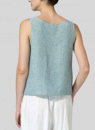 Linen Pocket Tank Top