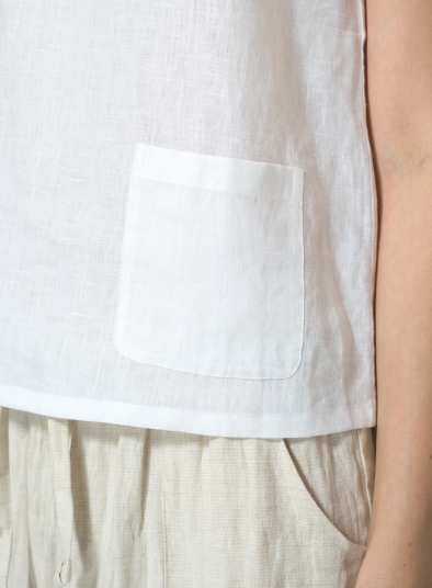 Linen Pocket Tank Top